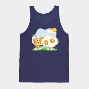 Funny Omelet And Juice Tank Top